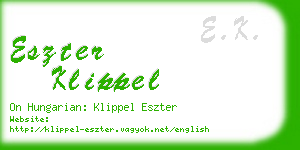 eszter klippel business card